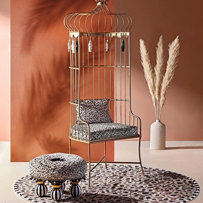 MacKenzie-Childs OCELOT TUFFET 2
