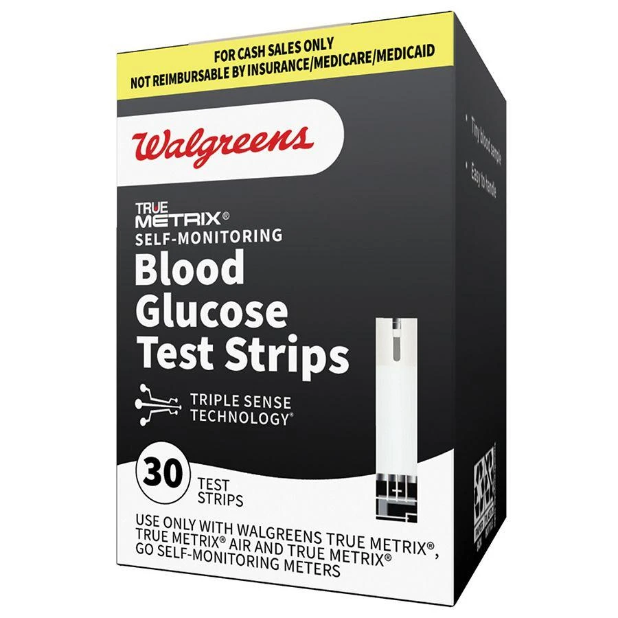Walgreens True Metrix Self-Monitoring Blood Glucose Test Strips 3