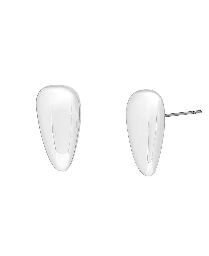 Robert Lee Morris Silver Leaf Stud Earrings