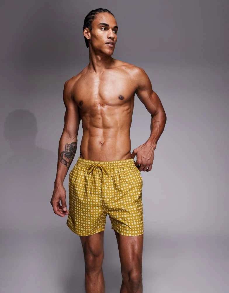 South Beach South Beach printed swimshort in olive