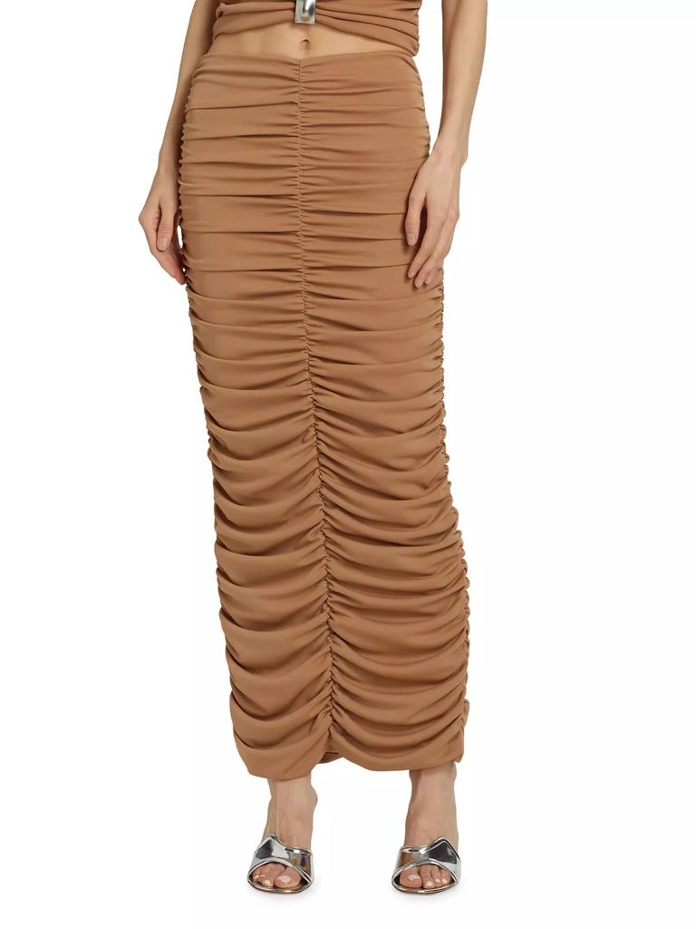 Ronny Kobo Roma Ruched Maxi Skirt 3
