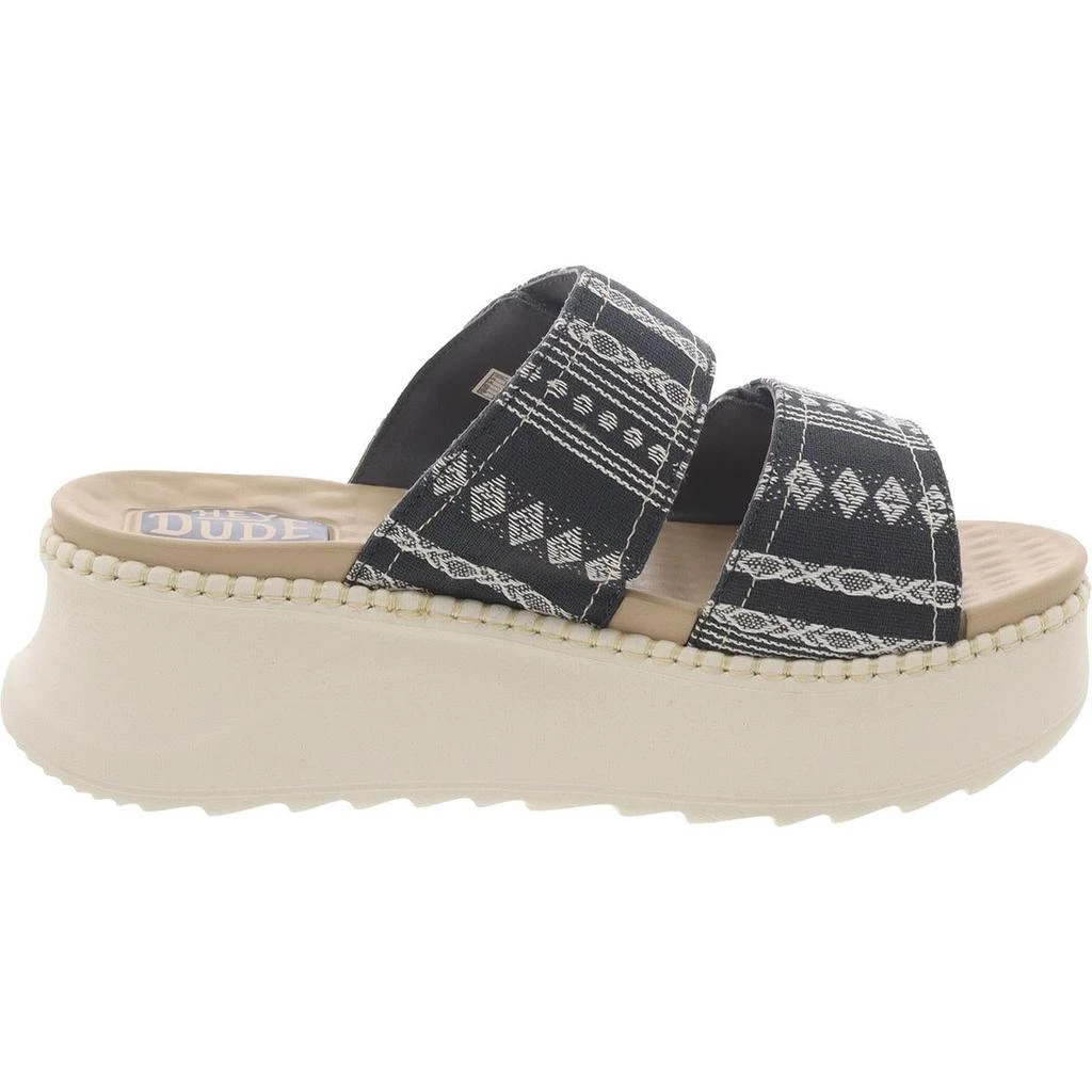 Hey Dude Delray Womens Slip On Wedge Slide Sandals 4