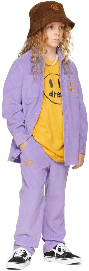 Drew House SSENSE Exclusive Kids Purple Painted Mascot Trousers 4