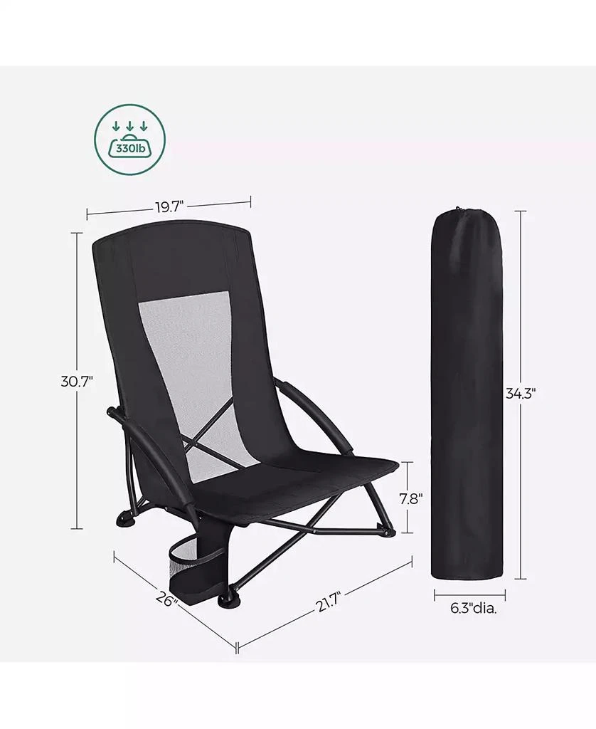 Slickblue Portable Beach Chair Set of 2 2