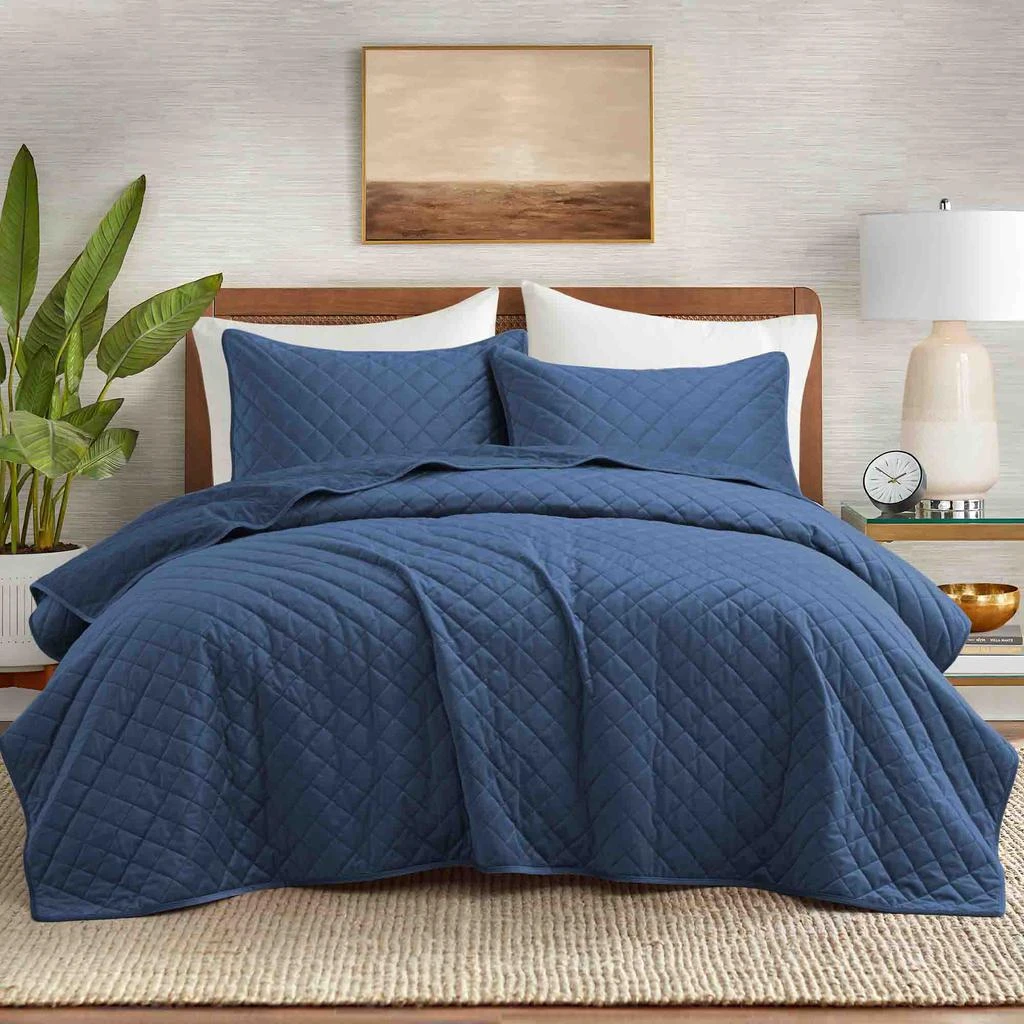 Puredown Peace Nest 3-Piece Premium Lightweight Velvet Plush Quilt Sets Bedspread Coverlet Sets 3