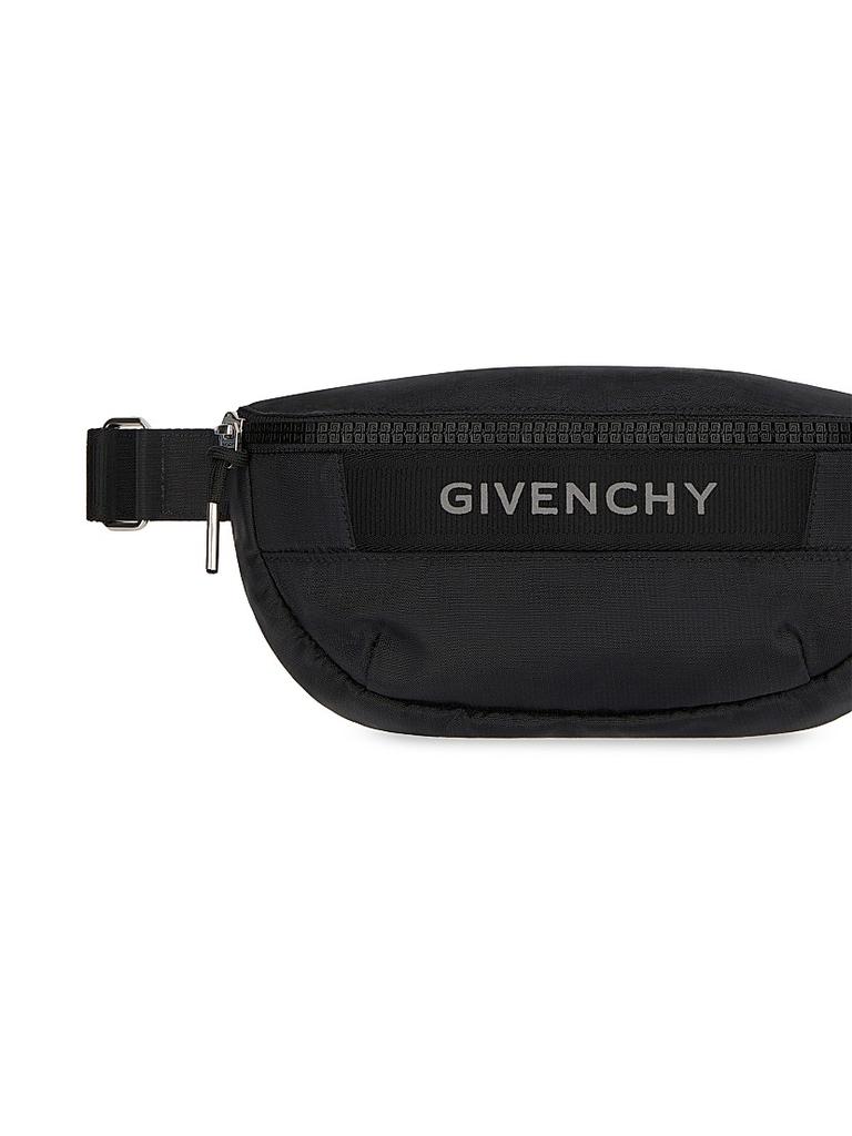 バッグ GIVENCHY LIGHT 3-BUM BAG Nylon Black Givenchy Black Light-3 Logo Bum Bag Givenchy