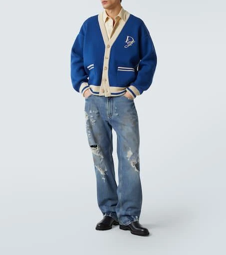 Dolce 
Gabbana Embroidered virgin wool cardigan 2