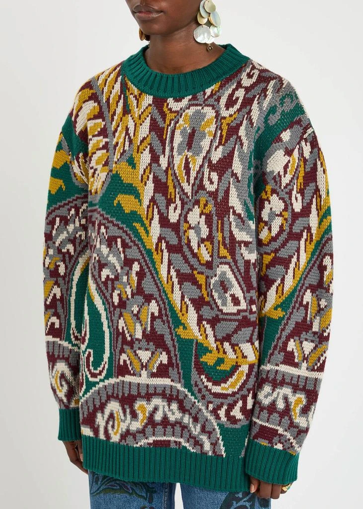 ETRO Patterned wool-blend jumper 2