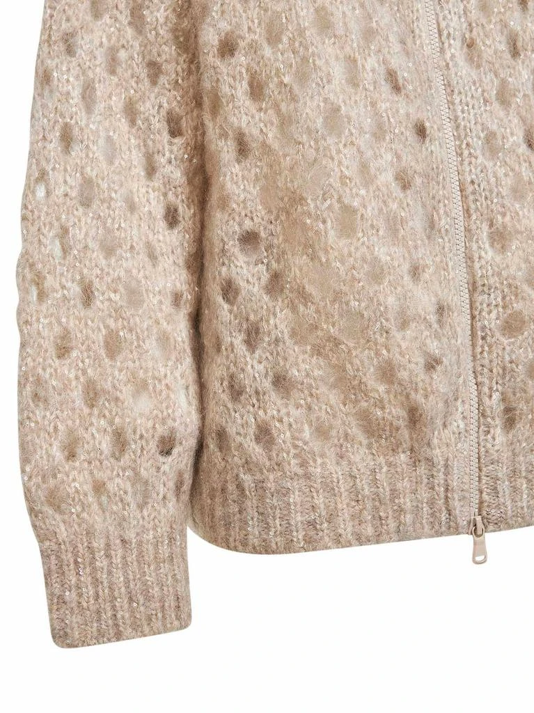 Brunello Cucinelli Brunello Cucinelli Zip-Up Hooded Cardigan 3
