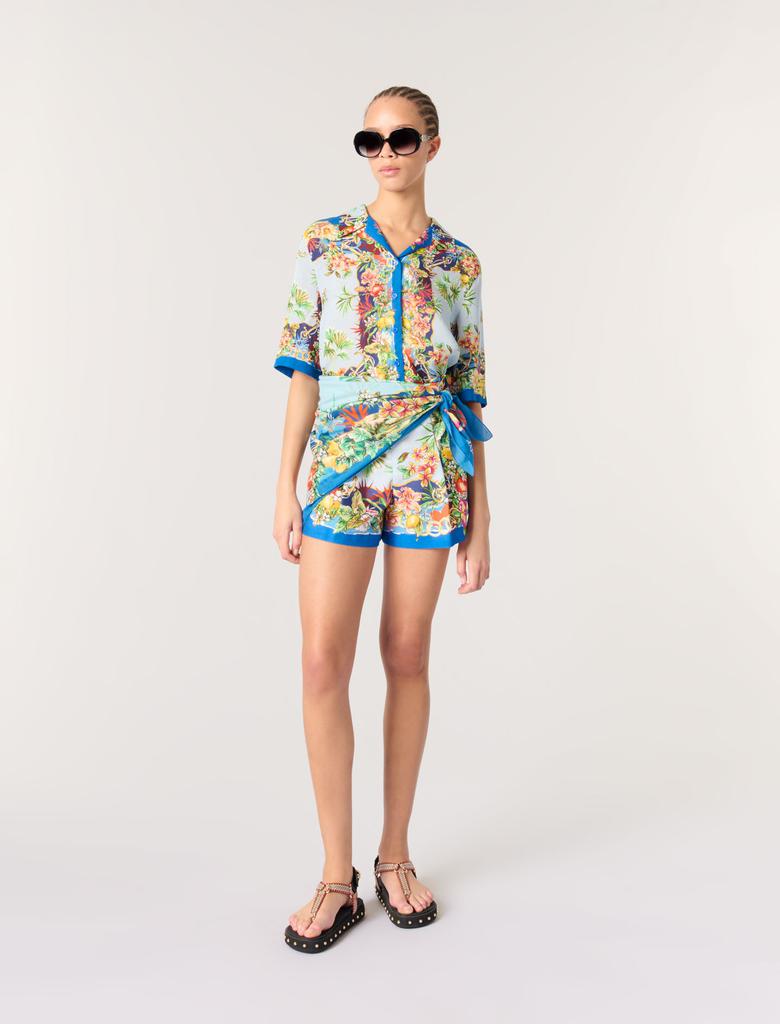 Maje Maje Woman's viscose Patterned shorts for Spring/Summer