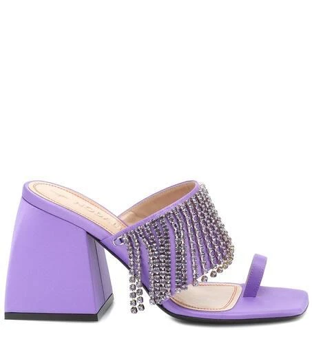NODALETO Preston embellished satin sandals 4