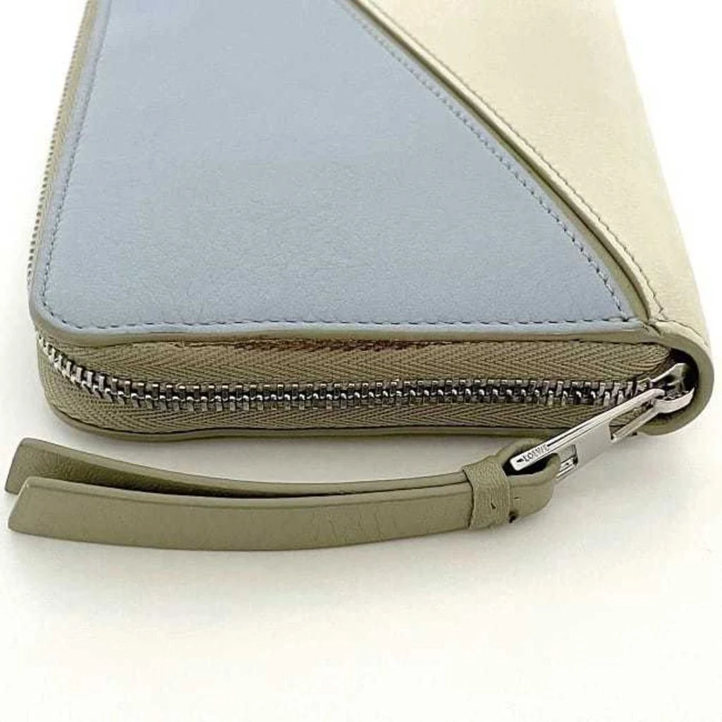 Loewe blue Leather Long Wallet (Bi-Fold) (Pre-Owned) 5