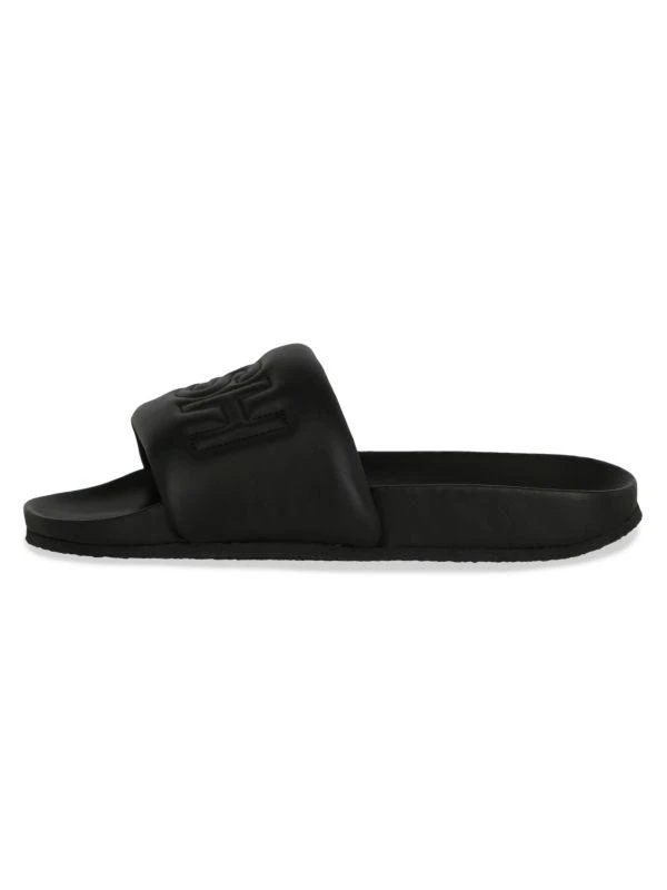 Ambush Quilted Logo Leather Slides 4