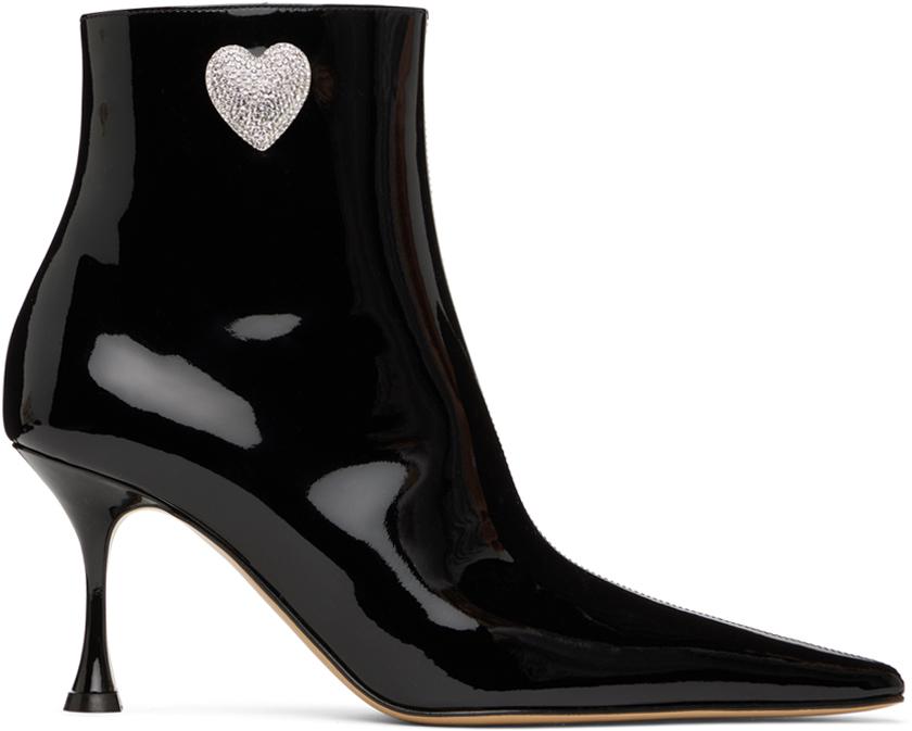 ショートブーツ・ブーティ MACH & MACH Black leather Galaxy ankle boots Mach & Mach Black Leather Galaxy Ankle Boots | ModeSens