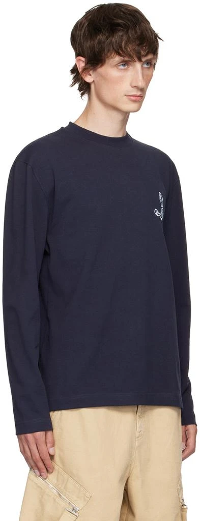 Jacquemus Navy La Casa 'Le t-shirt Merù manches longues' Long Sleeve T-Shirt 2