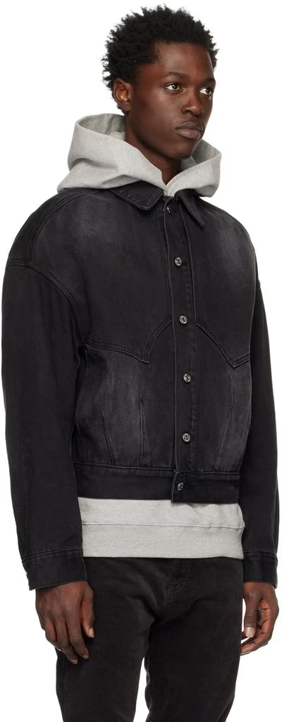We11done Black Relaxed-Fit Denim Jacket 2
