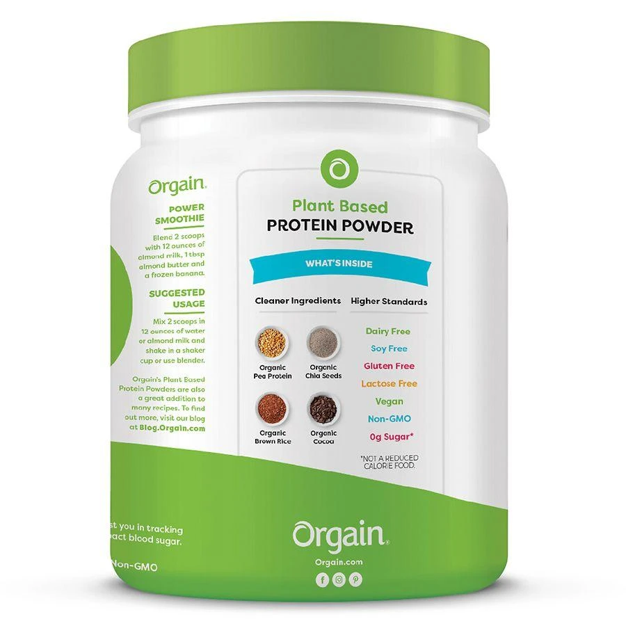 Orgain Organic Plant Based Protein Powder 5