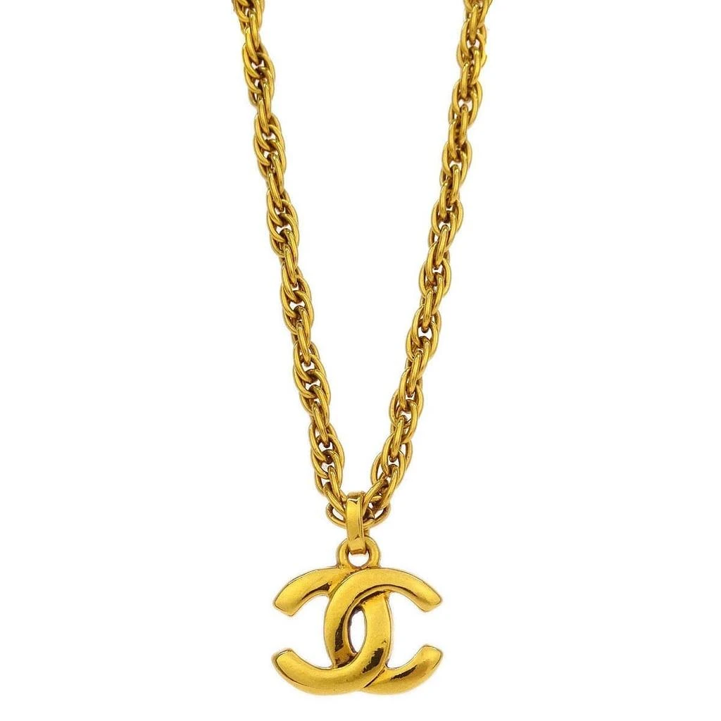 Chanel Cc Pendant Necklace Metal _Plated Jewelry (Pre-Owned) 2
