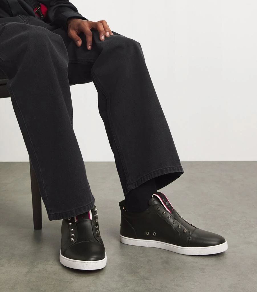 Louboutin High Louboutin Sneaker Herren Spikes Mens Louboutin Black  Louboutin High Tops High Top Spiked Louboutin, image size:901x1024