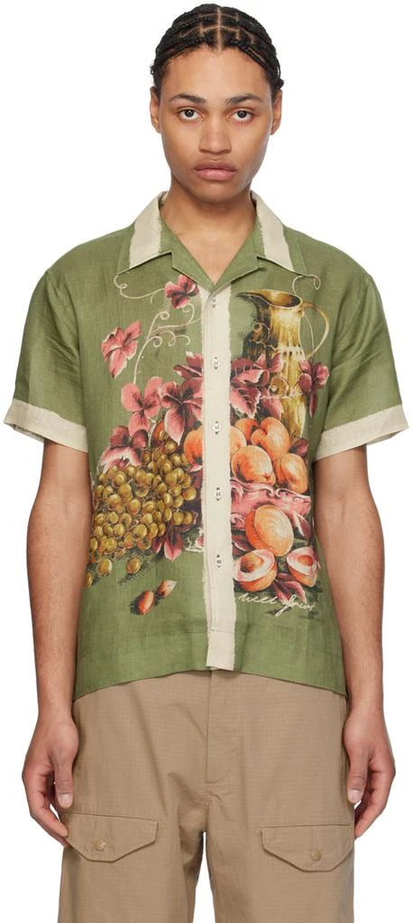 S.S.Daley Khaki & Beige Printed Shirt 1