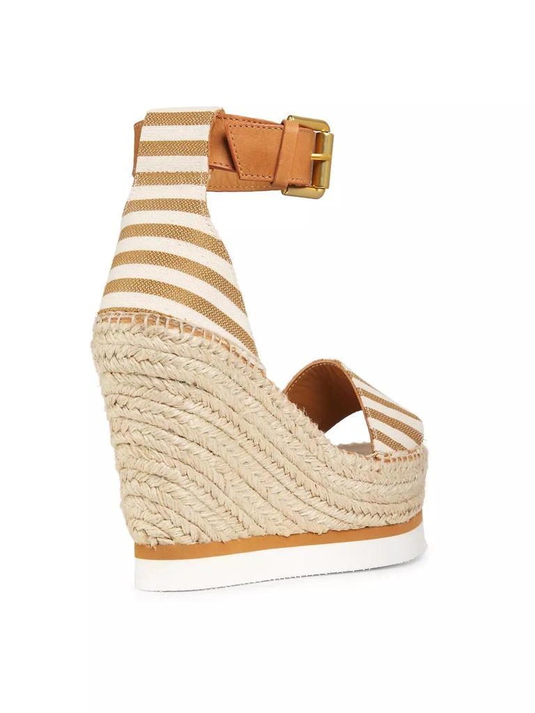 See by Chloé Glyn 110MM Striped Espadrille Platform Wedge Sandals 3