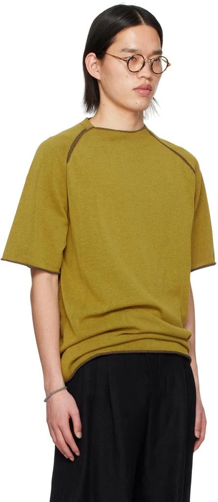DEVOA Yellow Rolled Edge T-Shirt 2