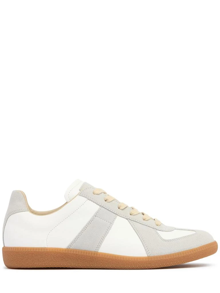 MAISON MARGIELA Replica Leather & Suede Low Top Sneakers 1