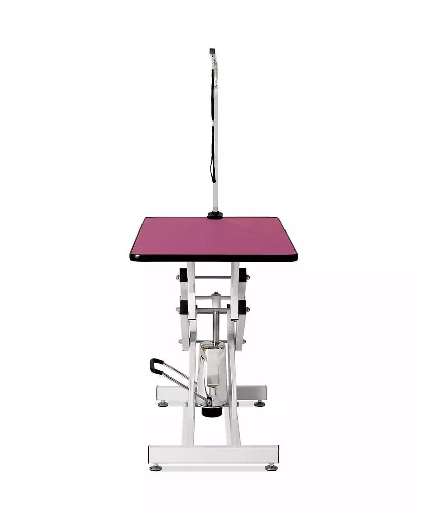 Streamdale Furniture Streamdale 42.5INCH HYDRAULIC PET GROOMING TABLE PINK COLOR 3
