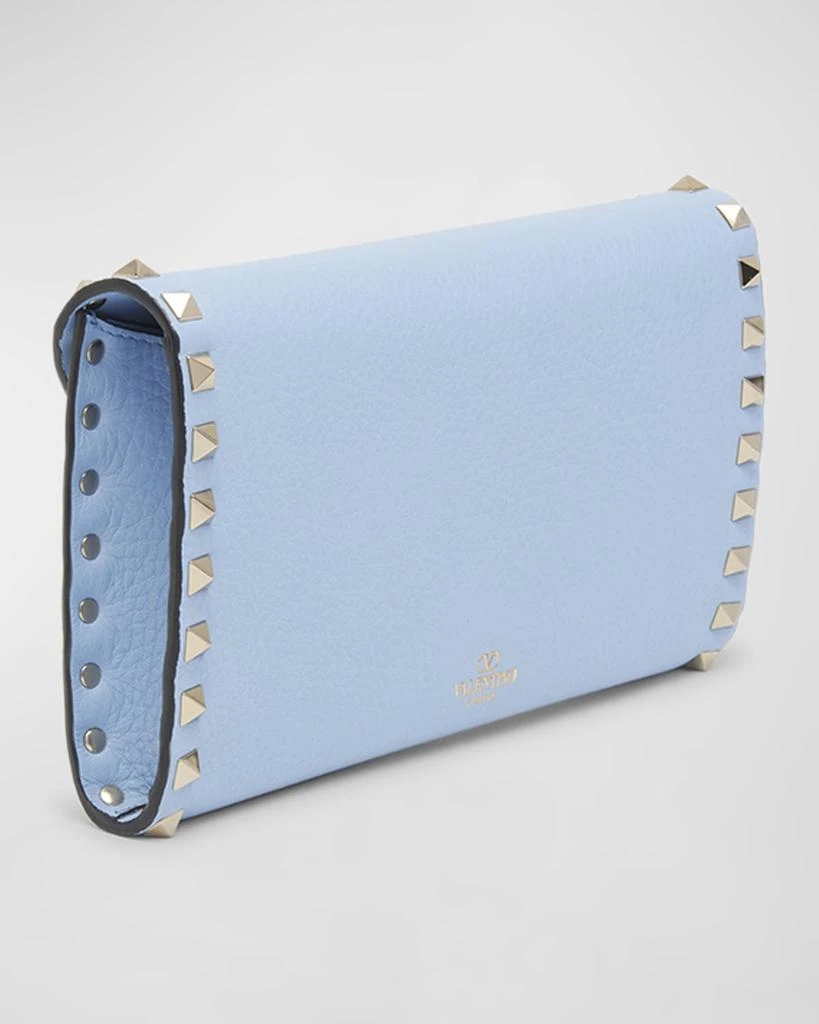 Valentino Rockstud Flap Leather Wallet on Chain 6