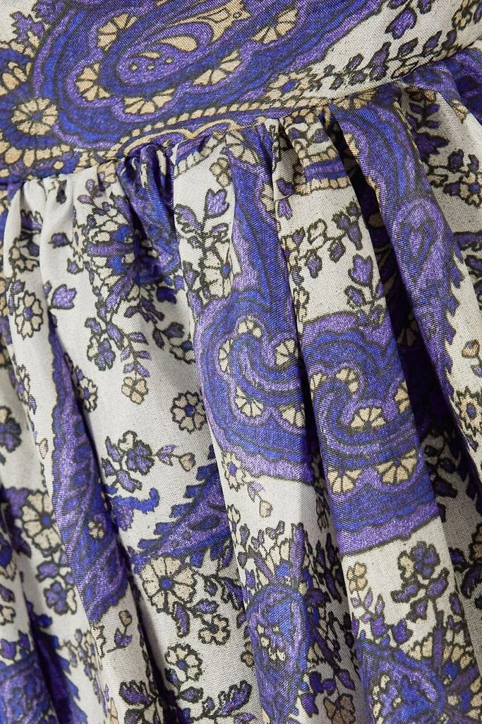 Zimmermann Devi pleated printed silk halterneck midi dress 4