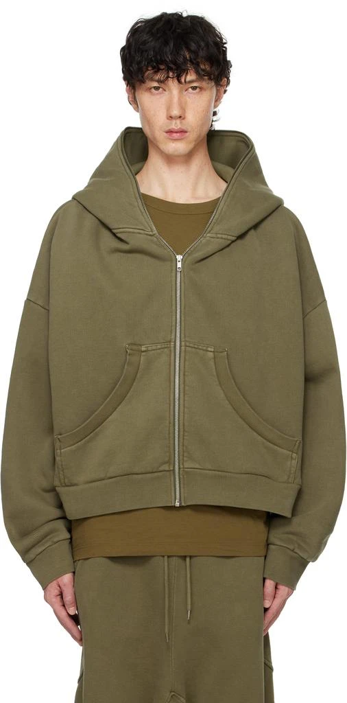 Entire Studios Khaki Eternal Zip Hoodie 1