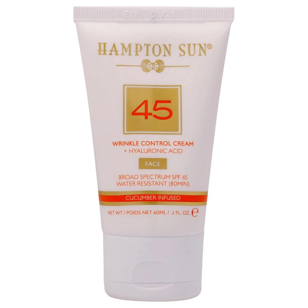 Hampton Sun Wrinkle Control Face Cream SPF 45 by  for Unisex - 2 oz Cream 1