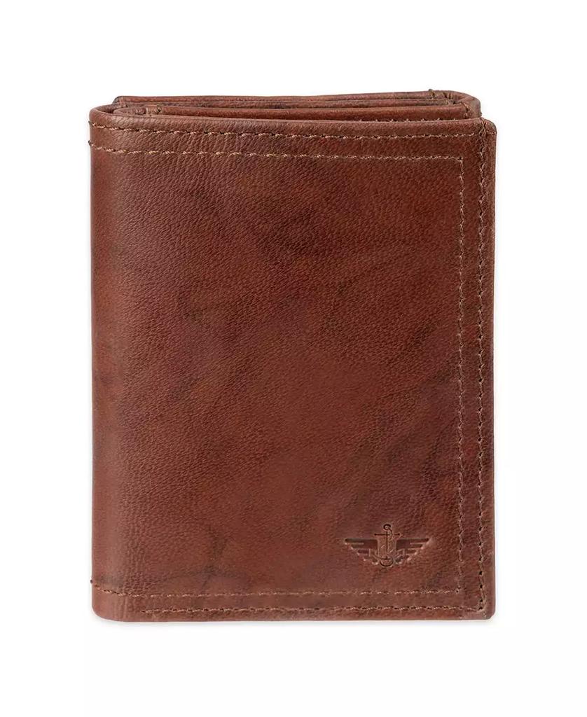 Dockers Men's RFID Crunch Leather Z-Fold Trifold Wallet
