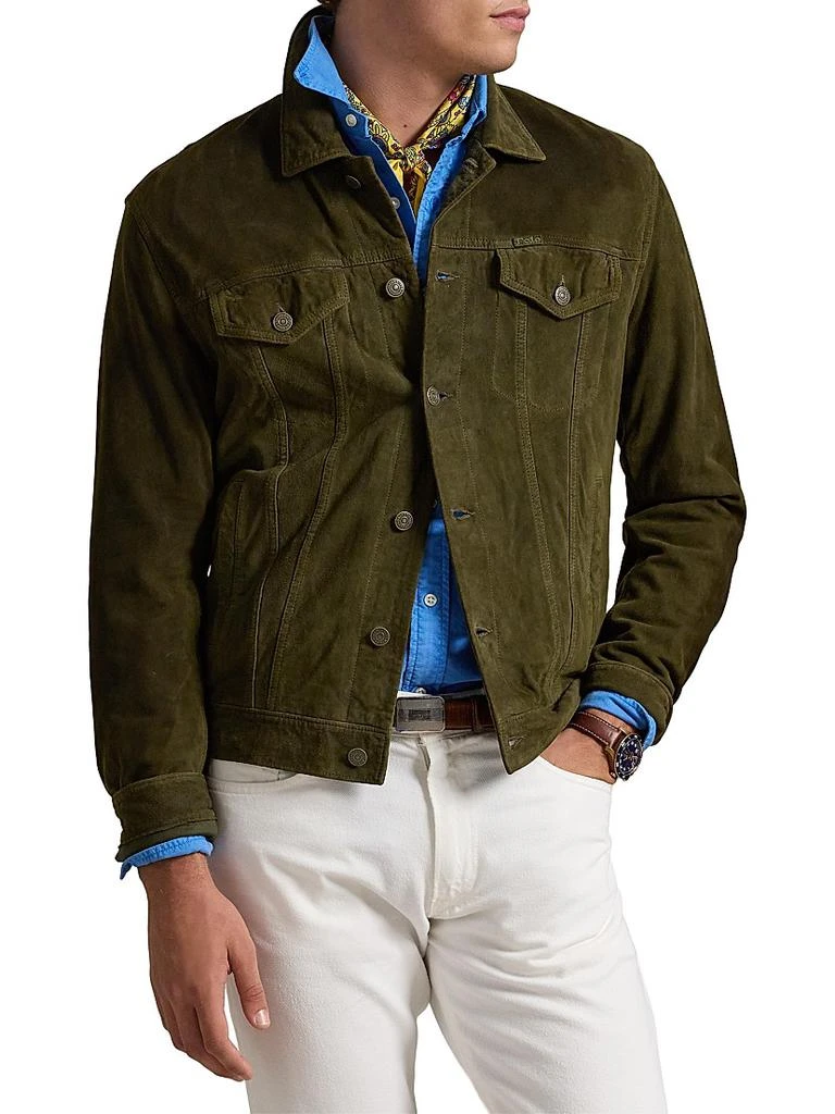 Ralph Lauren Suede Trucker Jacket 3