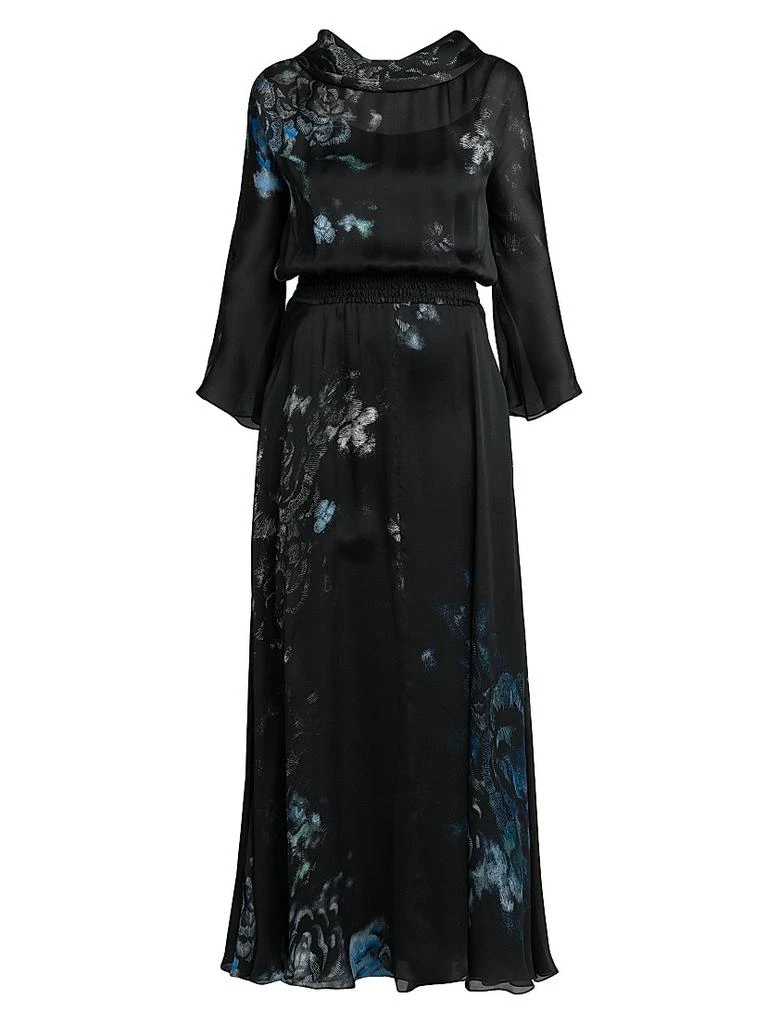 Giorgio Armani Floral Silk Long-Sleeve Maxi Dress - Dresses & Skirts -  Compare Prices from 9+ Stores - Free Shipping - BeyondStyle