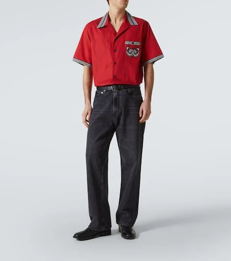 Dolce 
Gabbana Bandana cotton bowling shirt 2