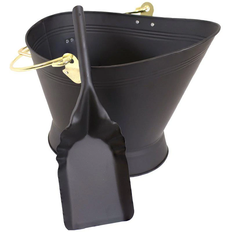 Sunnydaze Decor Sunnydaze Vintage-Style Fireplace Ash Bucket with Shovel Scoop 1