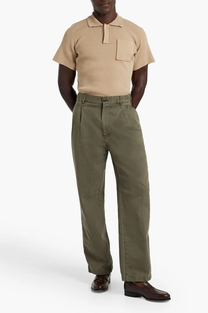 Alex Mill Bedford pleated cotton-corduroy suit pants 2