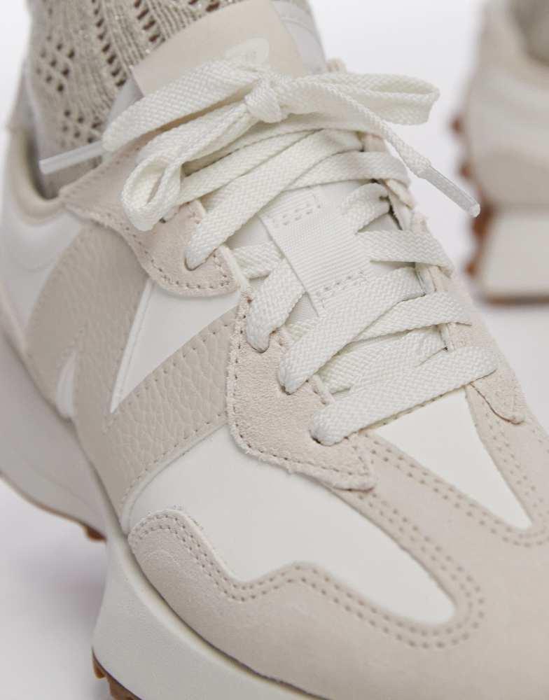 Shop New Balance 327 trainers in beige on Sale at BeyondStyle