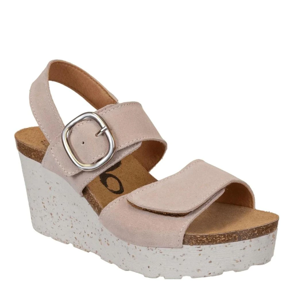 OTBT Peasant Wedge Sandal In Rosette 1
