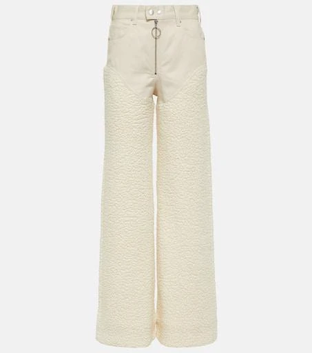 Cordova Kozzy high-rise faux-shearling straight pants 1