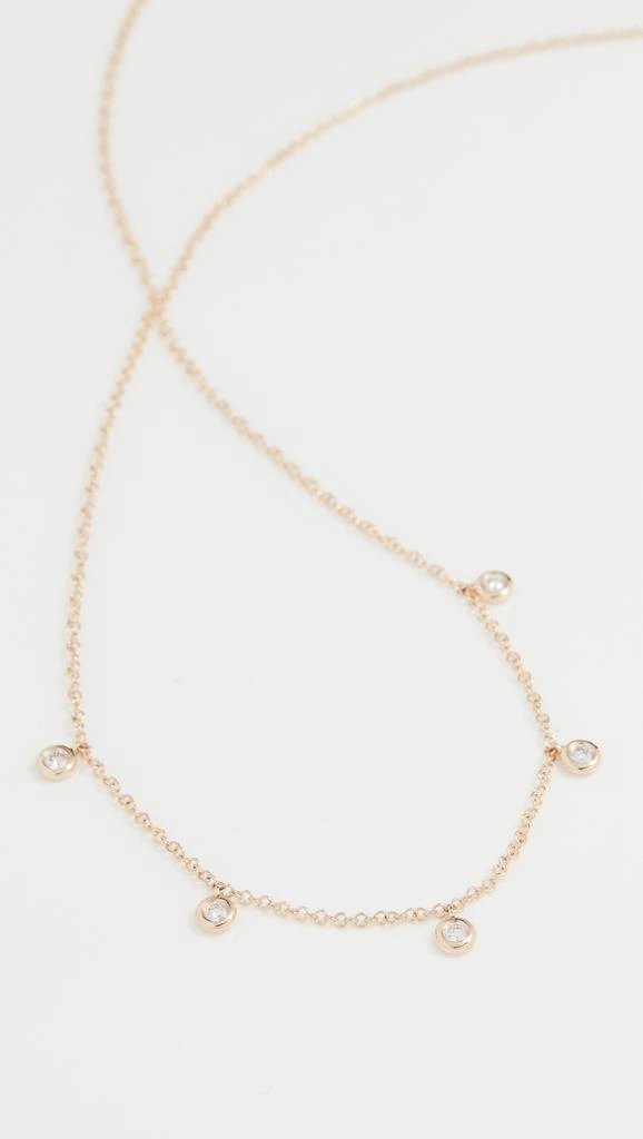 Effy 14k 5 Diamond Bezel Choker Necklace 1