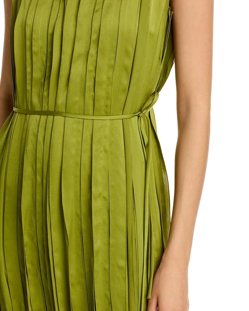 Lafayette 148 New York Sleeveless Satin Panel Midi Dress 3