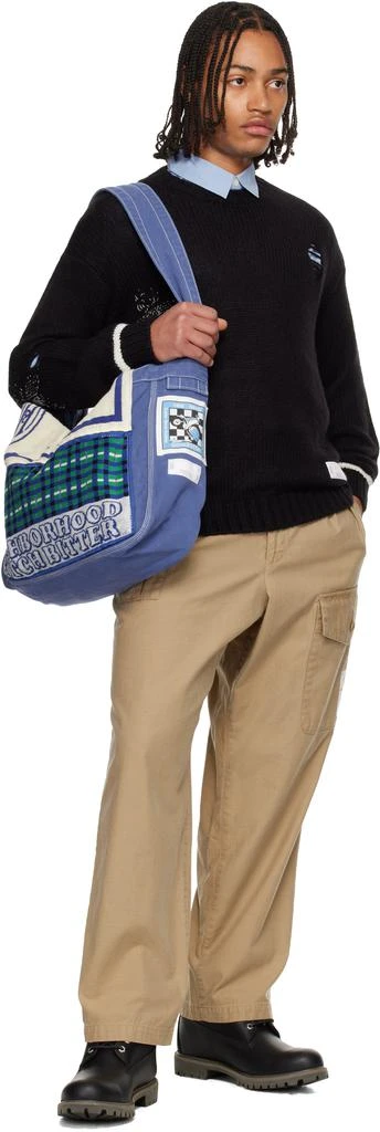 NEIGHBORHOOD Blue Newspaper Mod Bag 4