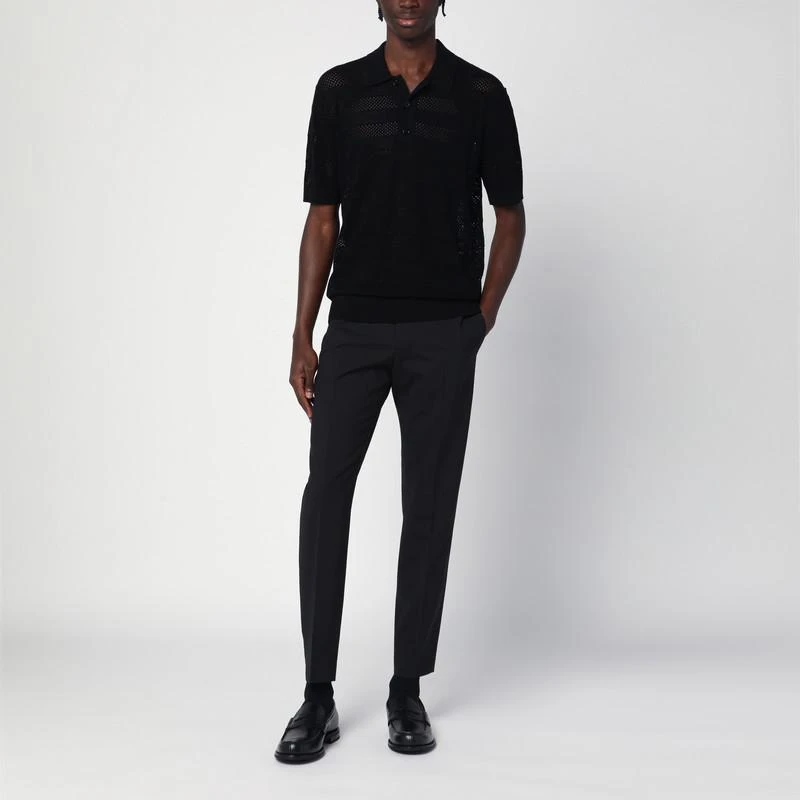 PT TORINO Black wool trousers 2