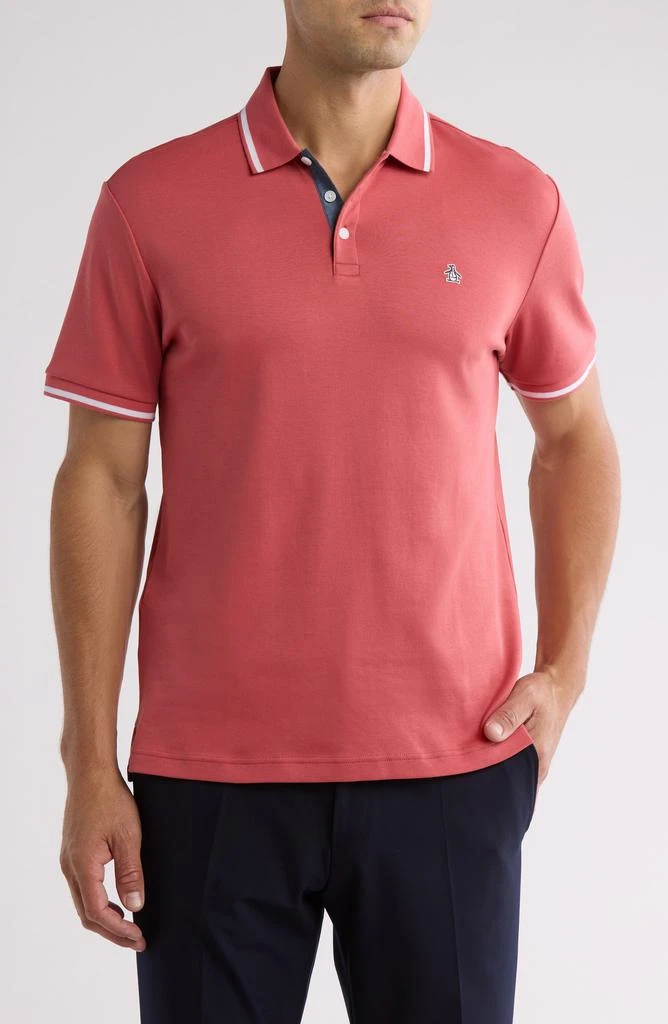 Original Penguin Birdseye Tipped Cotton Piqué Polo 1