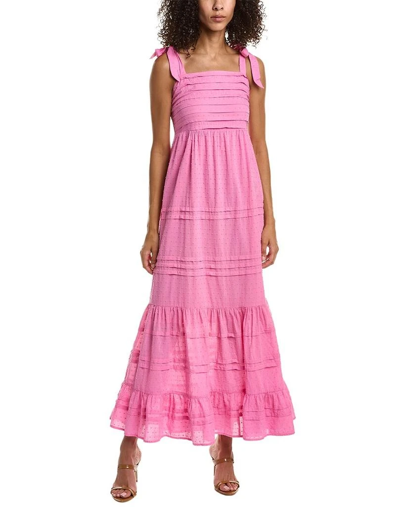 Hale Bob Hale Bob Solid Pleated Maxi Dress 1