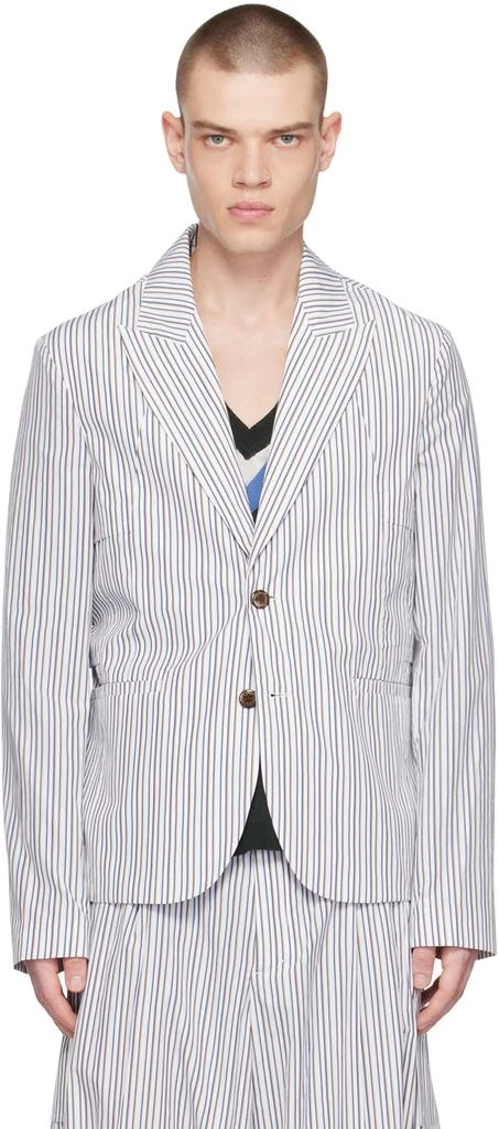 Kiko Kostadinov White Ria Ventilation Blazer 1