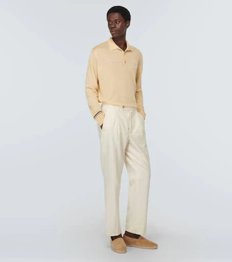 ETRO Linen and cotton polo sweater 2