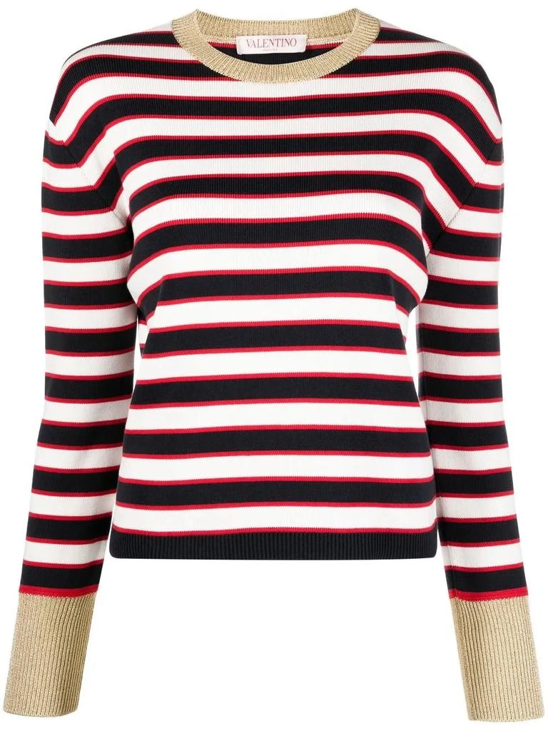 Valentino Valentino Striped Cotton Jumper 4